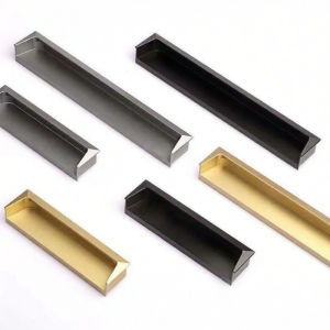 Recessed Shock Absorbing Drawer Handle