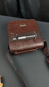 Tas Pria Tas Selempang Bahan Kulit PU Leather Merk Polo Amstar
