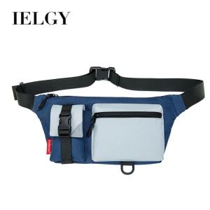 IELGY pocket bag mens simple and versatile personality trendy outdoor light shoulder bag