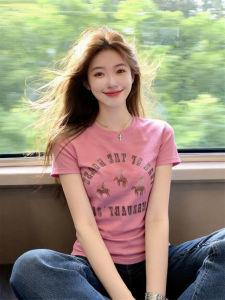 Pink Floral Print Short Sleeve T-shirt