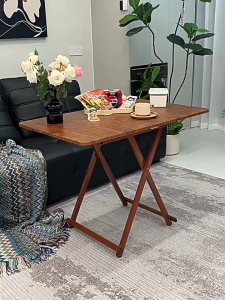 LULU Foldable Table Dining Table Household Rectangular Small Table Square Table Outdoor Portable Folding Table Space Saving Multifunctional Table For Home Kitchen Outdoor Picnic And Daily Use