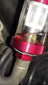 CNC 8mm Universal Fuel Hose Glass Gas Fuel Gasoline Oil Filter