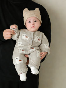 Autumn Baby Knit Sweater Onesie Set