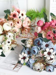 Hoa Giả Phong Cách Châu Âu Hoa Hồng Trà Hoa Cưới Đồ Trang Trí Hoa Tươi Đồ Trang Trí Nhà Đồ Trang Trí Không Gian