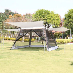 BEIANLANG | Rain Sun Wind And Mosquito Proof Large Capacity 2-in-1 Tent