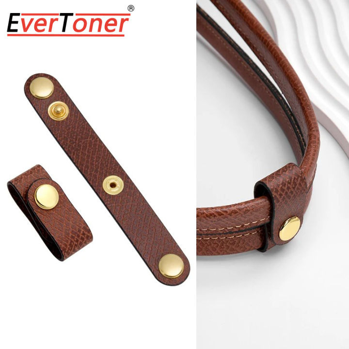 EverToner Leather Bag Handle Fixed Buckle For Longchamp Tote Bag