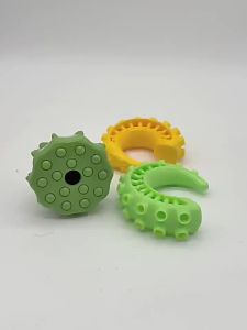 Soft Bite Resistant Wear Resistant Puppy Chewing Toy Washable Dog Teeth Grinding Stick Molars Leaking Food Ball for Pets