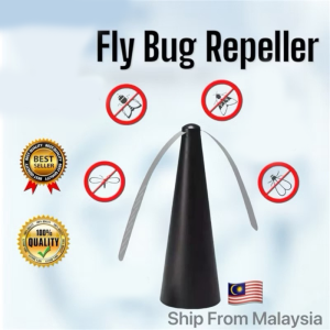 360° Automatic Fly Repellent Fan – Electric Mosquito & Insect Killer for Indoor/Outdoor | Silent & Chemical-Free |(Penangkap Lalat)