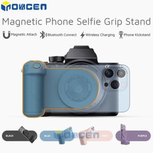 INOVAGEN Mag-netic Phone Selfie Grip StandCamera Handle Photo BracketSmart Bluetooth Mobile Phone Anti-shake Selfie DeviceMag-netic Desktop Wireless Charging Support