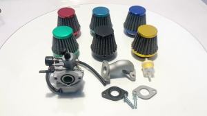 PZ19 19mm Carburetor Set with Air Filter for TaoTao Baja 50cc 70cc 80cc 90cc 110cc 125cc ATV Four‑Wheel Off‑Road Motorcycle