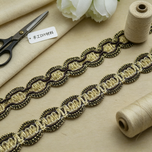 5m/16.4ft 1.3fcm Lace Trim Curve DIY Handmade Sewing Crafts Ribbons Weaving Centipede Festive Ribbons Dress Gift Home Decoration