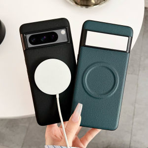 Case for Google Pixel 9 Pro XL Pixel 8 Pro Pixel 7 Pro Pixel 6 Pro Simple Business Pure Color Leather Phone Case Hard Cover Magsafe Magnetic Wireless Charging Drop-proof Shockproof Case