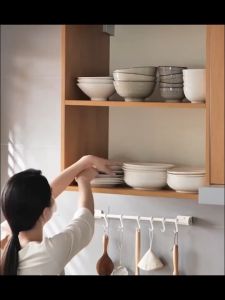 MATOUGUI Plate and Bowl Organizer Tempat Organizer Tempat Penyimpanan Piring Mangkuk Berkualitas Susun Mangkuk Susun Piring Rak Dapur original 100%
