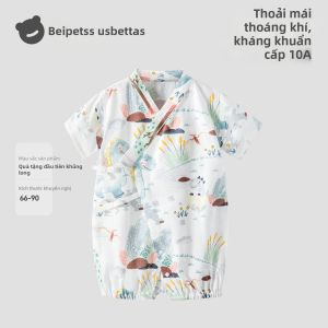 Usbettas | Bộ Đồ Bé Gái Mùa Hè Từ Vải Tre