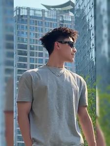 Cool Premium Slim Fit American Street Smart Versatile T-Shirt Short Sleeve