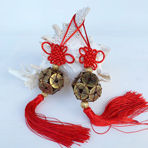 ผลิตภัณฑ์ก้อนทองที่ทำจากเหรียญโบราณจีน ความกว้าง 3 นิ้ว หรือ H 43