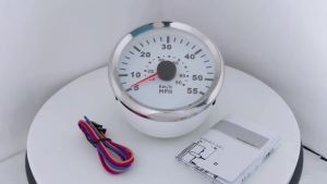 Rhaxel Boats Yacht Speedometer Pitot Tube Pressure Signal Speed Meter Gauge 0-35MPH 0-55KM/H 0-55MPH 0-90KM/H 0-65MPH 0-100KM/H