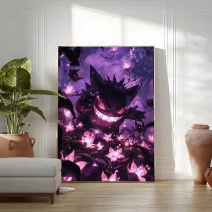BILIBILI | Pokemon Anime Tranh Canvas Không Khung HD Treo Tường Poster Chống Nước Nghệ Thuật Trang Trí Cho Phòng Khách Phong Cách Cổ Điển Hình Chữ Nhật Dọc