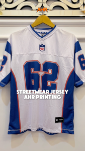 (BISA COD) Orlando White 62 Streetwear Jersey Oversize Korean Style Boxy Fit Retro / Vintage / Footsal/ Bola / Voly / Tenis /Run