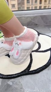 1 Pair Stokin Pantang Maternity Stocking Fluffy Confinement Socks Sleeping Socks Stokin Tebal Ibu Mengandung Womens Coral Fleece Socks Thickened Floor Socks