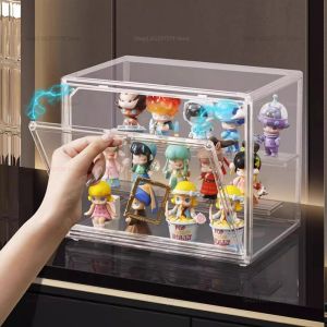 Acrylic Display Stand Storage Shelf Transparent for Anime Car Model Figurines Dustproof Display Case Home Use Organizer