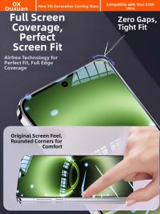 OUXUAN | Privacy Full Coverage Shatterproof Full Glue Tempered Glass Screen Protector for Vivo X300 Series