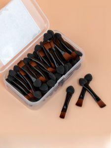 Bàn chải bóng lông mày đôi di động Công cụ mỹ phẩm thương hiệu Ilbu để trang điểm lông mày và mắt Lý tưởng cho mọi loại da