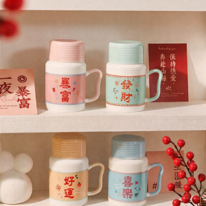 High Capacity With Lid Attractive Creative Mug