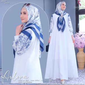 ARLOVA DRESS SHOFIYA GAMIS SET HIJAB SEGIEMPAT TERBARU 2025 JUMBO