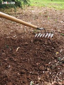 คราด คราดหญ้า คราดเหล็ก 7ฟัน กำจัดวัชพืช คราดถอนวัชพืช วัสดุเหล็กกล้าคาร์บอนสูงขอบคมเก็บ อุปกรณ์ทำสวน กำจัดวัชพืช