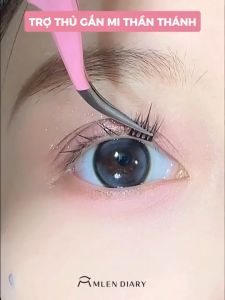 Nhíp Gắn Mi MLEN DIARY Dụng Cụ Gắn Mi Dễ Dàng Tiện Nhỏ Gọn Nhanh Chóng