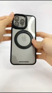 MOSS Mag Crys Armor Magnetic Ring Holder Stand Protection Phone Case for Samsung S25 S24 S23 Ultra Plus