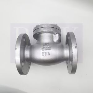 JK สวิงเช็ควาล์ว เหล็กหล่อ หน้าแปลนเหล็ก JIS10K ขนาด 2- 5 (Cast Iron Swing Check Valve JIS10K)
