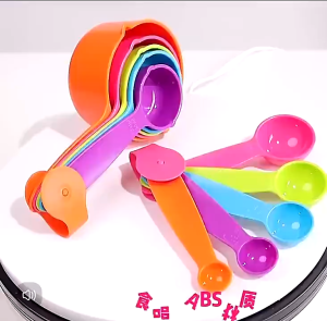 Baking Tools Kitchen Measuring Spoon Set Plastic Measuring Cup With Scale Measuring Milk Coffee Spoon Kitchen Gadgets ﻿
