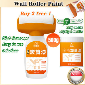 🇸🇬Wall refinish paint roller brush Waterproof mildew proof wall paint white wall non-toxic and odorless 油漆