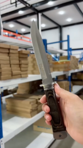 BAKUFU FULL TANG มีดทรงฟูลเเทงค์ มีดอเนกประสงค์ มีดครัวทำอาหาร มีดพร้อมซอง