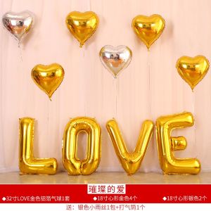 Hồng Hình Trái Tim Nhôm Bóng Bay Cầu Hôn Lời Thú Tội Trang Trí Đám Cưới Lễ Kỷ Niệm Sinh Nhật Tin Nhắn Tình Yêu Dự Tiệc Cung Cấp