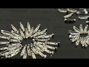100 Pcs Brooch Pin Backs Brooches for Craft Clasp Brooch Safety Pins Bar Pins Findingswith 2 Holes