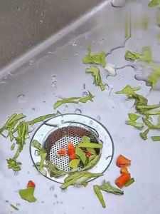 Universal Kitchen Sink Stainless Steel Drain Hole Sink Filter Screen Strainer for Food Waste Stainer Sink Floor Drainage Filter Reusable and Washable Floor Bathroom Anti Clogging Waste Filter