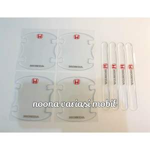 Stiker Cekungan Handle Pintu Mobil HONDA clear 8pcs biar tidak baret