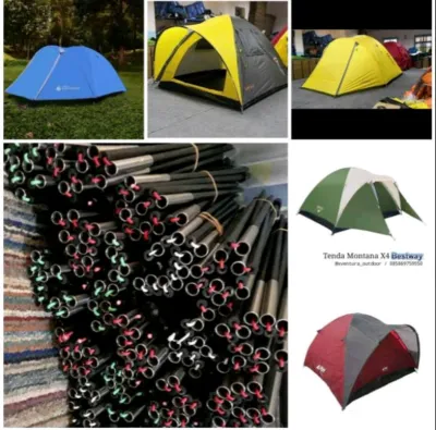 [ BISA COD ]Frame tenda 1 set lonjor panjang untuk kapasitas 3-4 4-5 orang