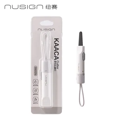 NUSIGN Magnetic Mini Box Cutter Retractable Blade Portable Paper & Letter Opener Durable ABS Material for Office & Home Use