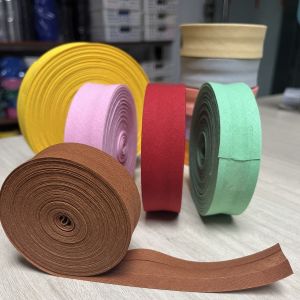 25 mm (1) X 5 Meters Cotton Bias Tape Ironed Folded Bias Binding Cloth for Garment Table Quilt DIY Craft Sewing Ribbons