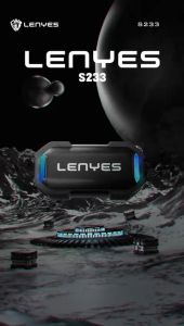 S233 - Speaker LENYES S-233 MagGlow Mini Wireless Speaker Bluetooth 5.3 Magnetic Portable Extra Bass RGB Light DSP Waterproof IPX7 TWS