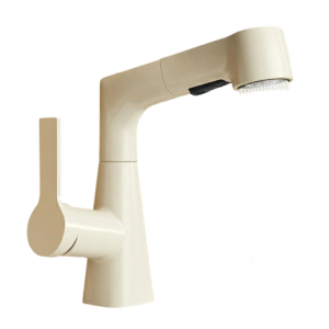 JIAYUN | Pull-out Multi-directional Cream-color Dual Temperature Faucet