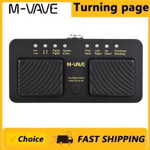 M-VAVE | M-VAVE Wireless Bluetooth Page Turner Silent Foot Pedal Cube Turner Pro USB Rechargeable For iPad iPhone Tablet Smart Phone