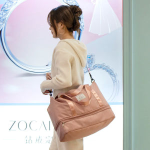 Travel Bag Large Capacity Female Hand-Carrying Business Trip Portable Cosmetics Bag Foldable Sports Gym Bag Lightweight Duffel Bag