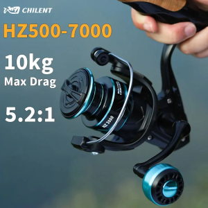 LINNHUE Fishing Reel HZ500-7000 Max Drag 10kg Metal Spool Grip Spinning Reel For Carp Reel Fishing Accessories Pesca Bass Fish