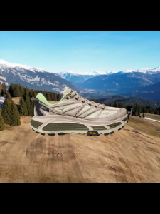 HOKA ONE ONE Mafate Speed 2 รองเท้าเดินป่าออฟโรดกลางแจ้งน้ำหนักเบาสำหรับผู้ชายและผู้หญิง ระบายอากาศได้ดี สวมใส่สบาย และทนต่อการสึกหรอ สีเบจสีน้ำเงิน