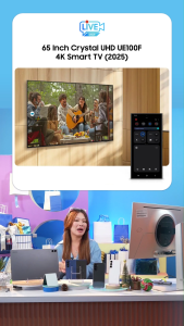 Samsung 50" Crystal UHD 4K UE100F 4K Smart TV - UA50UE100FKXXD